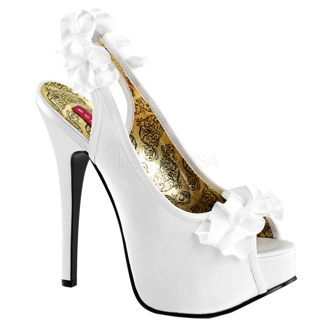 TEEZE-56 high heels de mujer españa blanco talla 37 - 38